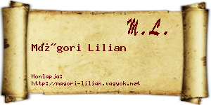 Mágori Lilian névjegykártya